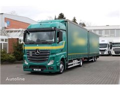 Mercedes Actros Ciężarówka firanka MERCEDES-BENZ Actros 1845 E5 MP4 /Retarder /Jumbo ZUG + przyczepa firanka