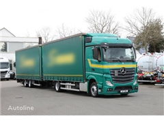 Mercedes Actros Ciężarówka firanka MERCEDES-BENZ Actros 1845 E5 MP4 /Retarder /Jumbo ZUG + przyczepa firanka