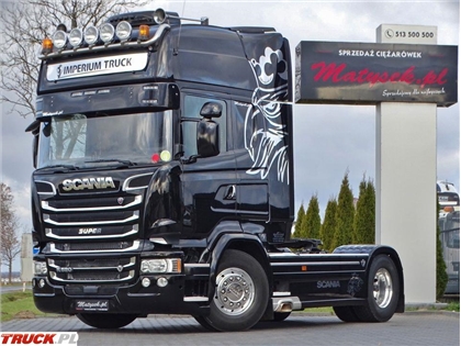 Scania R 520 / V8 / RETARDER / I-PARK COOL / SKÓRY  / NAV