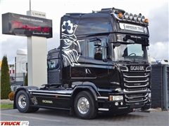 Scania R 520 / V8 / RETARDER / I-PARK COOL / SKÓRY  / NAV