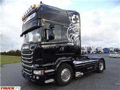 Scania R 520 / V8 / RETARDER / I-PARK COOL / SKÓRY  / NAV