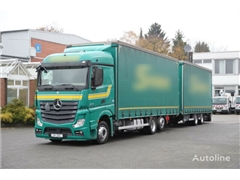 Mercedes Actros Ciężarówka firanka MERCEDES-BENZ Actros 2545/Jumbo-Plane kompletter Zug/Retarder + przyczepa firanka