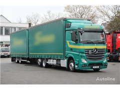 Mercedes Actros Ciężarówka firanka MERCEDES-BENZ Actros 2545/Jumbo-Plane kompletter Zug/Retarder + przyczepa firanka