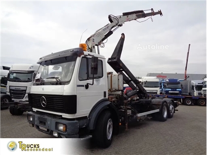 Mercedes SK 2433 + Semi-Auto + PTO + Serie 14 Crane + 3 ped