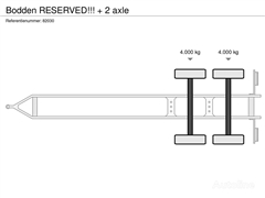 Przyczepa furgon Bodden  RESERVED!!!  + 2 axle