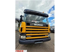 Scania 114c Wywrotka + HDS HMF 1253K2, 2003rok, 6x4