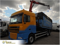 Żuraw samojezdny DAF XF 95.530 + hooksystem + cran