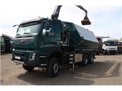 Volvo FMX 380 + 6x6 + HMF Z Crane Hardox KIPPER + Multi