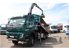 Volvo FMX 380 + 6x6 + HMF Z Crane Hardox KIPPER + Multi