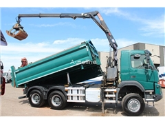 Volvo FMX 380 + 6x6 + HMF Z Crane Hardox KIPPER + Multi