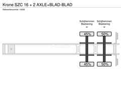 Naczepa do przewozu kontenerów Krone SZC 16 + 2 AX