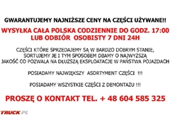Sprzęgło Sachs Tarcza DOCISK MFZ 395 ŁOŻYSKO MAN TGL/L2000/LE