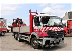 Mercedes Axor Ciężarówka burtowa Mercedes-Benz Axor 2633 + HIAB 144 BS 2 HIDUO + 6X2+REMOTE