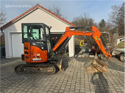 Minikoparka Hitachi ZX 26 U-6 MIETE / RENTAL (1200