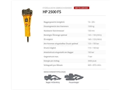 Nowy młot hydrauliczny Indeco HP 2500 FS