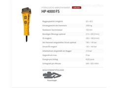 Nowy młot hydrauliczny Indeco HP 4000 FS