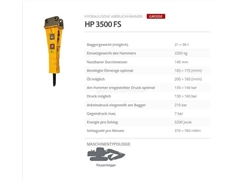 Nowy młot hydrauliczny Indeco HP 3500 FS