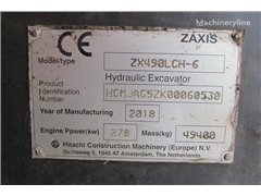 Koparka gąsienicowa Hitachi ZX490 LCH-6