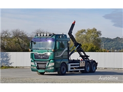 MAN TGX 26.480 Abrollkipper 6x4 Top Zustand!