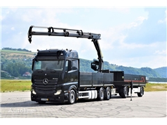 Mercedes Actros Ciężarówka burtowa Mercedes-Benz ACTROS 2542 + przyczepa burtowa