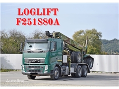 Volvo FH 500  LOGLIFT F251 S80A + Anhänger /6x4