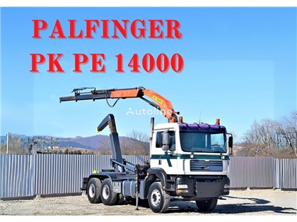 MAN TG 410 A Abrollkipper + PK PE14000 /6x4