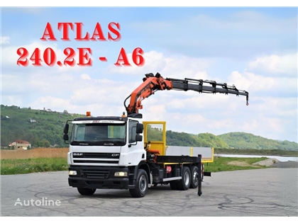 DAF CF 85.380 Pritsche 6,40 m+ ATLAS 240.2E-A6+FUNK!