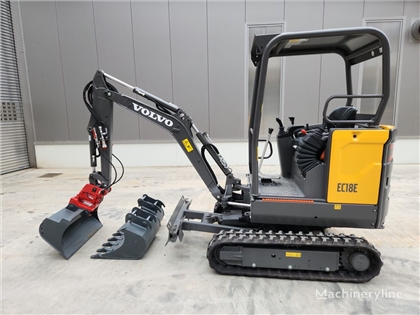 Nowa minikoparka Volvo EC18E Powertilt EUR1