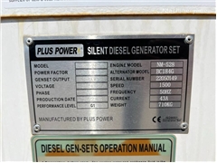 Generator diesel Plus Power GF2-24 - 24 KVA New /