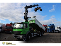 Mercedes Axor Wywrotka Mercedes-Benz Axor 2633 + TIPPER + HIAB 144 + REMOTE + MANUAL
