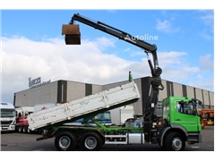 Mercedes Axor Wywrotka Mercedes-Benz Axor 2633 + TIPPER + HIAB 144 + REMOTE + MANUAL