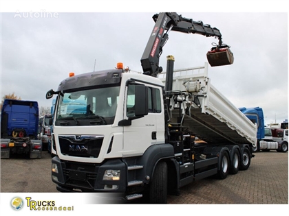 MAN TGS 35.460 + hiab xpro 232 E3 + tipper+remote