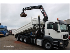 MAN TGS 35.460 + hiab xpro 232 E3 + tipper+remote