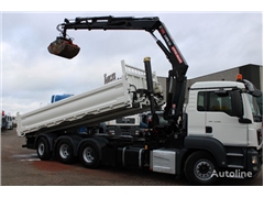 MAN TGS 35.460 + hiab xpro 232 E3 + tipper+remote