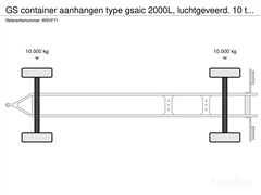 Przyczepa do przewozu kontenerów GS Meppel contain