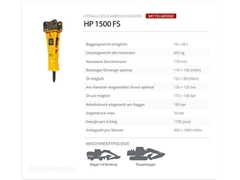 Nowy młot hydrauliczny Indeco HP 1500 FS