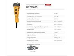 Nowy młot hydrauliczny Indeco HP 7000 FS