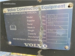 Widły Volvo L 60 L 120 Palettengabel / FORKS (9900