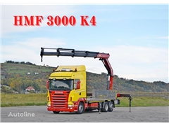 Scania R 400 Pritsche 6,50m +HMF 3000K4/FUNKTOPZUSTAND