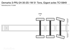 Naczepa burtowa Demarko 3-PRJ-24-30-2S-1W 51 Tons,