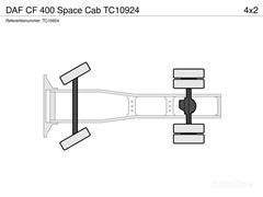 DAF CF Ciągnik siodłowy DAF CF 400 Space Cab