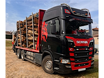 Do drewna SCANIA R650 V8 6x4 z JONSERED 1620 Z 06/