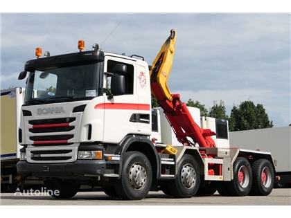 Scania G480 Abrollkipper Moser Retarder 8×4 Kamera E5