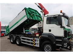 MAN TGS 26.440 6x6 + HMF 18T/M + 3SIDE TIPPER + BIG AX