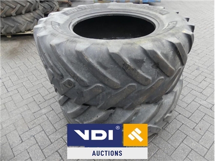 2x Tractor tires Michelin 540/65R30