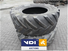 2x Tractor tires Michelin 540/65R30