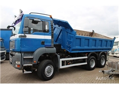 MAN TGA 33.440 + 3side tipper + 6X6 + MANUAL