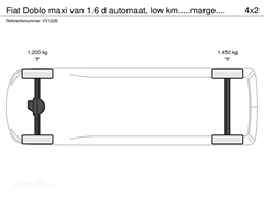 Fiat Doblo maxi van 1.6 d automaat, low km.....marge...