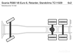 Scania R580 V8 Euro 6, Retarder, Standclima