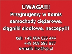 PRZYJMUJEMY W KOMIS WSZYSTKIE